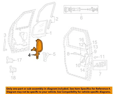 Ford OEM 92-24 E-150 Club Wagon herrajes de vidrio-regulador de ventana 9C2Z1523201A Foto 1 de 2