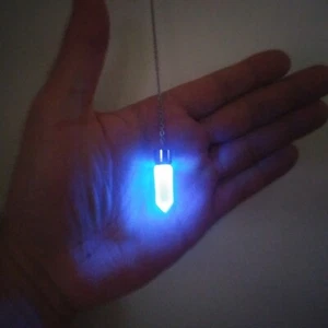 LED Pendulum Pendant Divination Dowsing Crystal Radiesthesia Reiki Chakra - Afbeelding 1 van 9