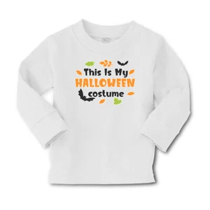 Kids Long Sleeve T Shirt This Is My Halloween Costume Girls & Boys Clothes - Picture 1 of 12
