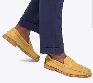 Kurt Geiger Mustard Nubuck Leather Loafer. MSRP$250 Men’s Size 10.5 - Picture 1 of 5