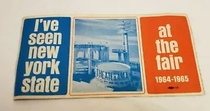 1964 NEW YORK WELTAUSSTELLUNG AUTOAUFKLEBER ICH HABE NEW YORK STATE AUF DER MESSE GESEHEN - Bild 1 von 11
