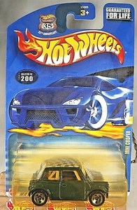 2002 Hot Wheels Mainline/Collector #200 MINI COOPER Green w/Chrome 5 Spoke China - Picture 1 of 6