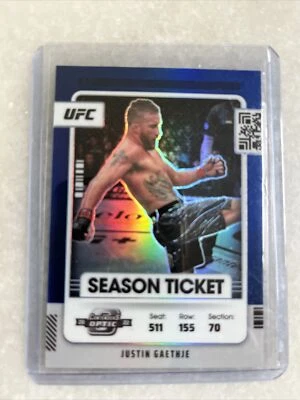 2022 Panini Chronicles Contenders Optic UFC Justin Gaethje #53 /99 Champ Rare - Image 1 of 2