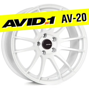 AVID.1 AV-20 18x9.5 Matte White 5x114.3 +38 Wheels 57Xtreme Style Rims (Set o... - Picture 1 of 6