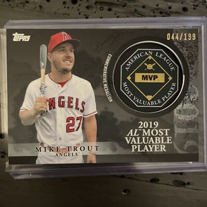 Mike Trout 2023 Topps Chrome Update MVP-MT 044/199 AL MVP Award Winner