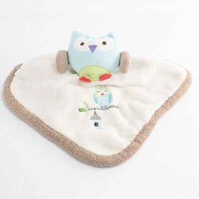 Manta de seguridad Just Born OWL Lovie Baby Minky Lovey Birdhouse felpa Foto 1 de 4