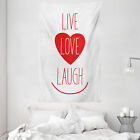 Live Laugh Love Tapisserie Smile Coeur