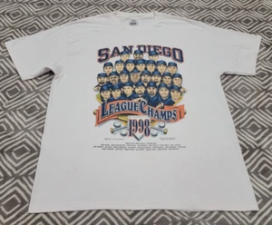 Vintage Padres 1998 MLB San Diego League Champs MLB T-Shirt XL Champions - Picture 1 of 12