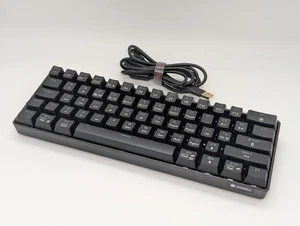 Koorui MK061 Gaming Tastatur 60% Mechanisch RGB Schwarz USB-C Kabelgebunden Rot Schalter - Bild 1 von 20