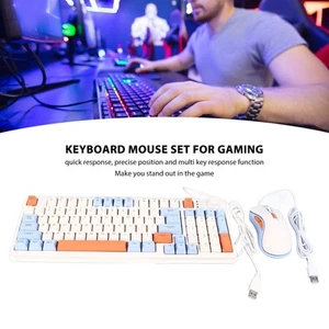 Gaming-Tastatur Und -Maus-Kombination Ergonomisches Mechanisches Gefühl U KUI - Photo 1/24