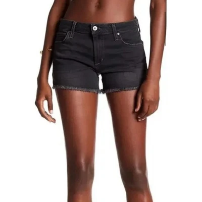Joes Jeans Faded Black Denim Jean Frayed Cut Off Short Shorts Womens 26 3 Inseam - Image 1 of 4