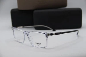 NEW STARCK EYES SH 3078 0003 CLEAR BLACK AUTHENTIC EYEGLASSES W/CASE 55-15 - Picture 1 of 6