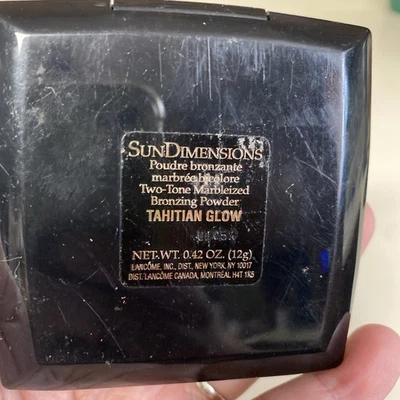 Polvo bronceador marmoleado Lancome Sun Dimension raro difícil de encontrar brillo de Tahití como está Foto 1 de 4