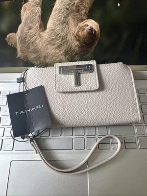 TAHARI кошелек с ремешком/бумажник черный молнии вокруг середины молнии отделение - Изображение 1 из 4