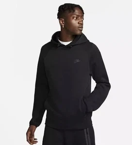 Mens Size XXL Nike Sportswear Tech Fleece Knit Pullover Hoodie FB8016 010 Black - Picture 1 of 6