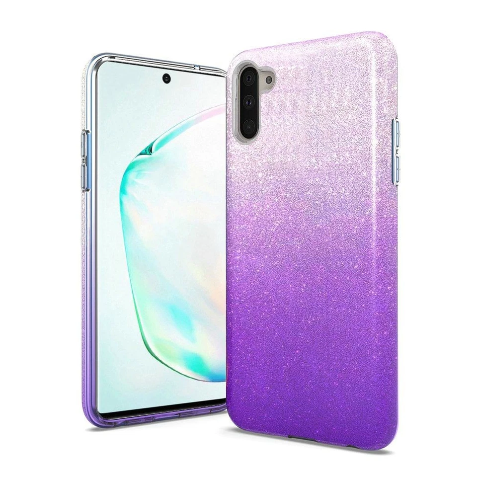 "GSA Gradient Glitter Candy Case for Galaxy Note 10 - Purple Shine" - Imagem 1 de 1