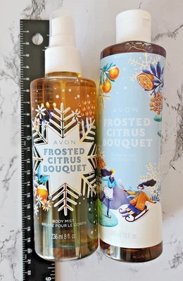 Juego de 2 piezas de ramo de cítricos esmerilados Avon - Body Mist, Body Wash Nuevo Foto 1 de 4