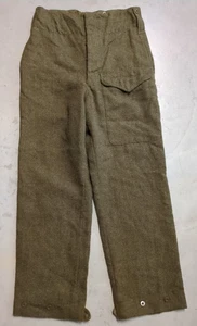 1951 Canadian Military Battle Dress Trousers/Pants Wool Serge Green Gr. 8, 32x31 - Bild 1 von 12