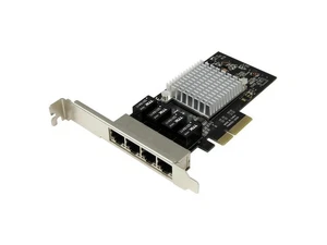 StarTech.com 4-Port Gigabit Ethernet Network Card w/ Intel Chip, PCI Express, - Picture 1 of 4