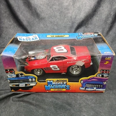 *Raro Dale Earnhardt Jr #8 Muscle Machines 1969 Chevelle 1/18 Diecast Nuevo Sellado Foto 1 de 4
