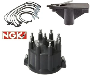 NGK Wires SMP CAP + ROTOR Tune Up Kit for Dodge Dakota Durango Ram 5.2L 5.9L - Picture 1 of 4