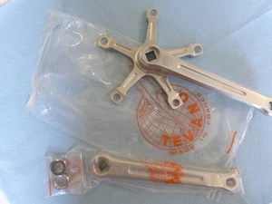 Coppia pedivelle Tevano TA 175mm mai usate in bustine 144bcd belle adatte ad Alex Singer - Foto 1 di 14