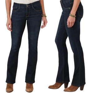 Neu mit Etikett Democracy "Ab" Solution Itty Bitty Bootcut indigo Jeans Größe 10 in dunkler Waschung - Bild 1 von 7