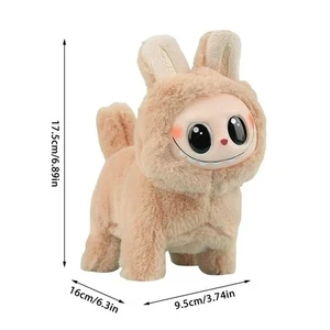 New Labubu The Monsters Singing Walking Series Dolls Plush Dog Cute Kids Toys - Picture 1 of 1