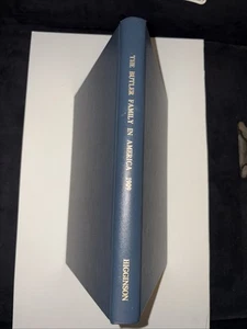 Genealogy THE BUTLER FAMILY IN AMERICA descendants, facsimile of 1909 original - Picture 1 of 18