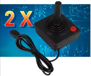 2 PCS JOYSTICK CONTROLLER FOR ATARI 2600 BRAND NEW QUALITY ATARI PART - Picture 1 of 5