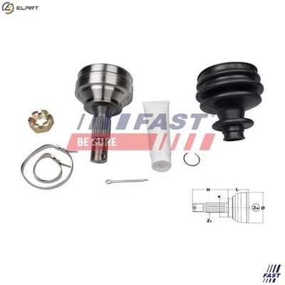 JOINT KIT DRIVE SHAFT FT25089K FOR PEUGEOT PARTNER/TEPEE/Box/Body/MPV GRAND 1.6L - Image 1 of 4
