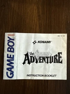 The Castlevania Adventure - Auténtico folleto de instrucciones manual GameBoy - Imagen 1 de 5