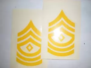US ARMY - 1960'S FIRST SGT M1 LINER DECALS - 1 PAIR - Picture 1 of 1