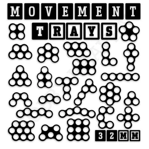Bewegungstabletts 32mm Full Range 3D Printed Wargaming For Plastic Bases Warhammer - Bild 1 von 202