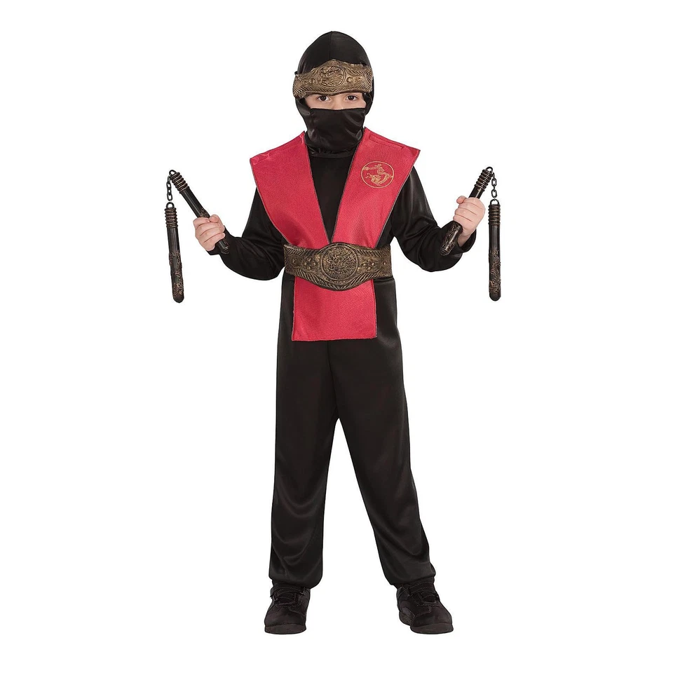Totally Ghoul Red Ninja Boy's Halloween Costume One Size Fits Most  - Image 1 of 3