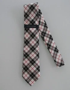 Corbata a cuadros de seda delgada para hombre Tommy Hilfiger (NUEVA CON ETIQUETAS) - Imagen 1 de 4