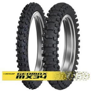 Dunlop MX34 MX-34 Geomax MX Motocross Pair 80/100-21, 110/90-19 - Picture 1 of 3