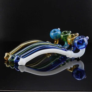 13 inch Handmade Arched Gandalf Sherlock Smoking Bowl Glass Pipe - USA Seller - Picture 1 of 21