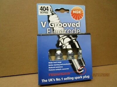 NGK BCPR6E 404 RANURA EN V AUSTIN MARTIN CITROEN MAZDA SKODA PAQUETE DE 4 X Foto 1 de 2