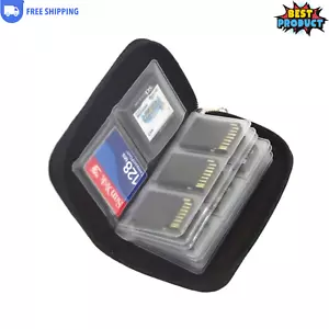 Multi-function Memory Card Bag Camera CF & SD card Storage Bag W/Different Space - Picture 1 of 5