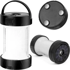 Lanterna da Campeggio a LED Ricaricabile,Lampada Magnetica Solare con Batterie - Photo 1/6