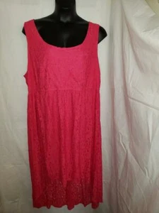 NWT TORRID DARK PINK LACE HIGH LOW SLEEVELESS DRESS SIZE 28 PLUS - Picture 1 of 6