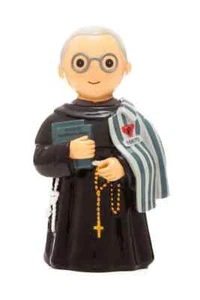 Estatua de San Maximiliano Kolbe Pequeñas Gotas de Agua 3.5" Figura NUEVA Católica - Imagen 1 de 2