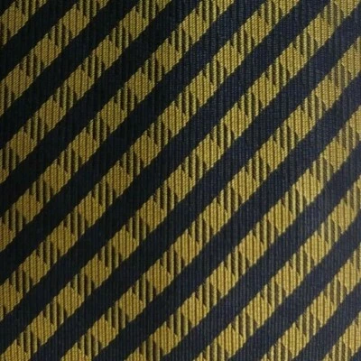 Corbata de seda KRIZIA a cuadros de oro azul Foto 1 de 4