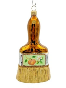 Patricia Breen PB Paint Brush Peach Art Christmas Tree Ornament Peachtree Place - Picture 1 of 5