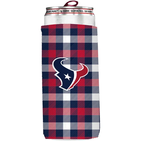 Houston Texans Slim Can Cooler, NFL Coozie Koozie Coolie Cover