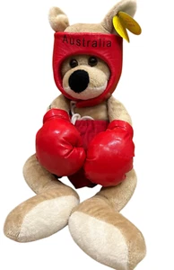 Aussie Friends Kangaroo Boxing Australia Red Plush Stuffed Animal Huggable Soft - Picture 1 of 15