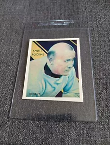 1935 National Chicle Gum Reprint Knute Rockne Green Bay Packers Football Card - Picture 1 of 2