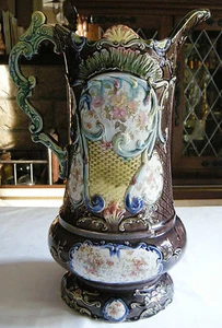 EXCEPTIONNEL VASE, PICHET EN CERAMIQUE BARBOTINE ONNAING ?? - Picture 1 of 1