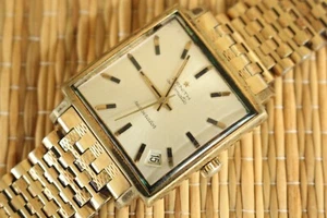 OROLOGIO RARO NSA ZENITH ORO RESPIRATORE JFK BRACCIALE AUTOMATICO OROLOGIO SET CASSA QUADRANTE DATA - Foto 1 di 17